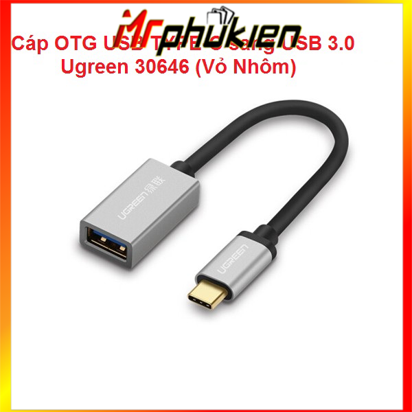 Cáp otg usb type-c sang usb 3.0 ugreen 30646 - mrcomputer