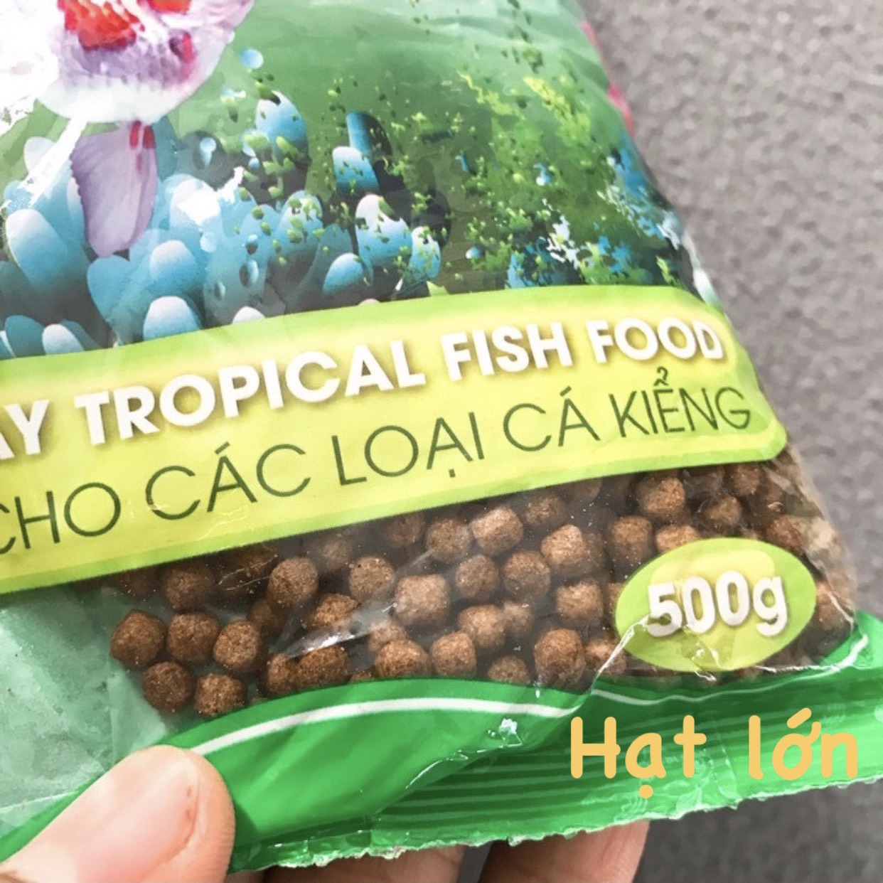 Combo 5 gói thức ăn shanghai dành cho cá cảnh gói 500gr viên lớn