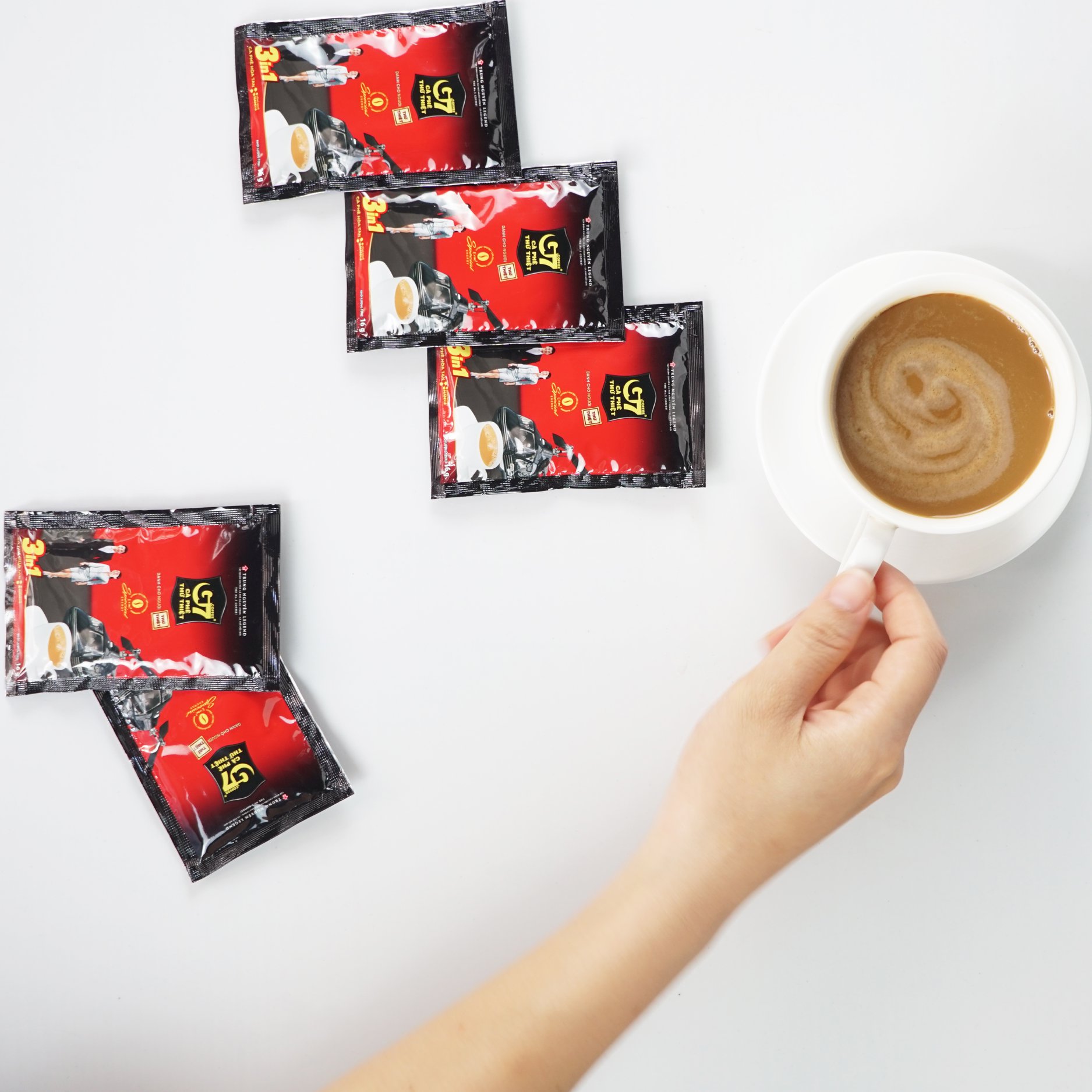 ( Freeship ) Combo 10 Gói Cà Phê Sữa Hòa Tan G7 3in1 _  Trung Nguyên