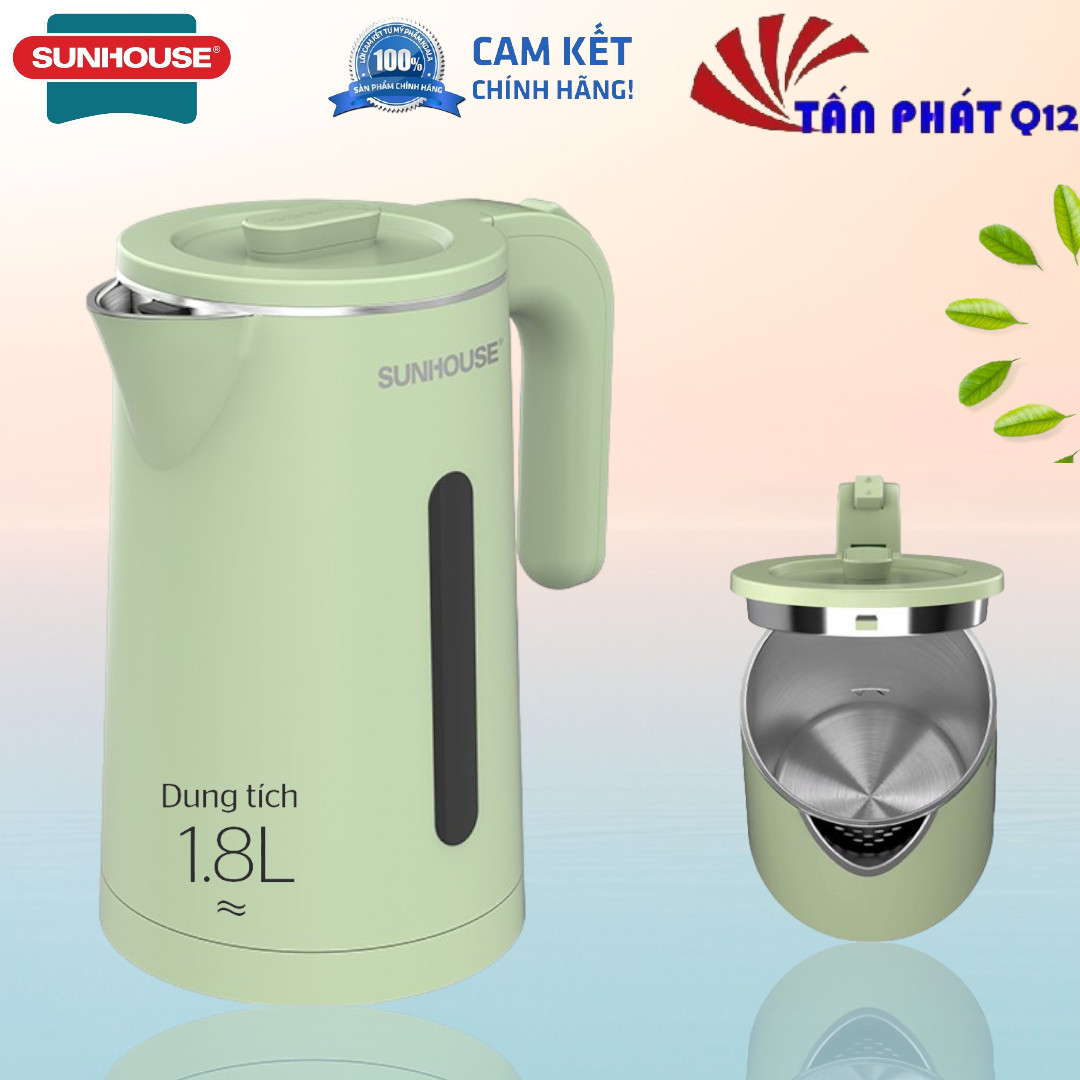 Bình siêu tốc inox 2 lớp sunhouse shd1353 hoặc baretti brd181g