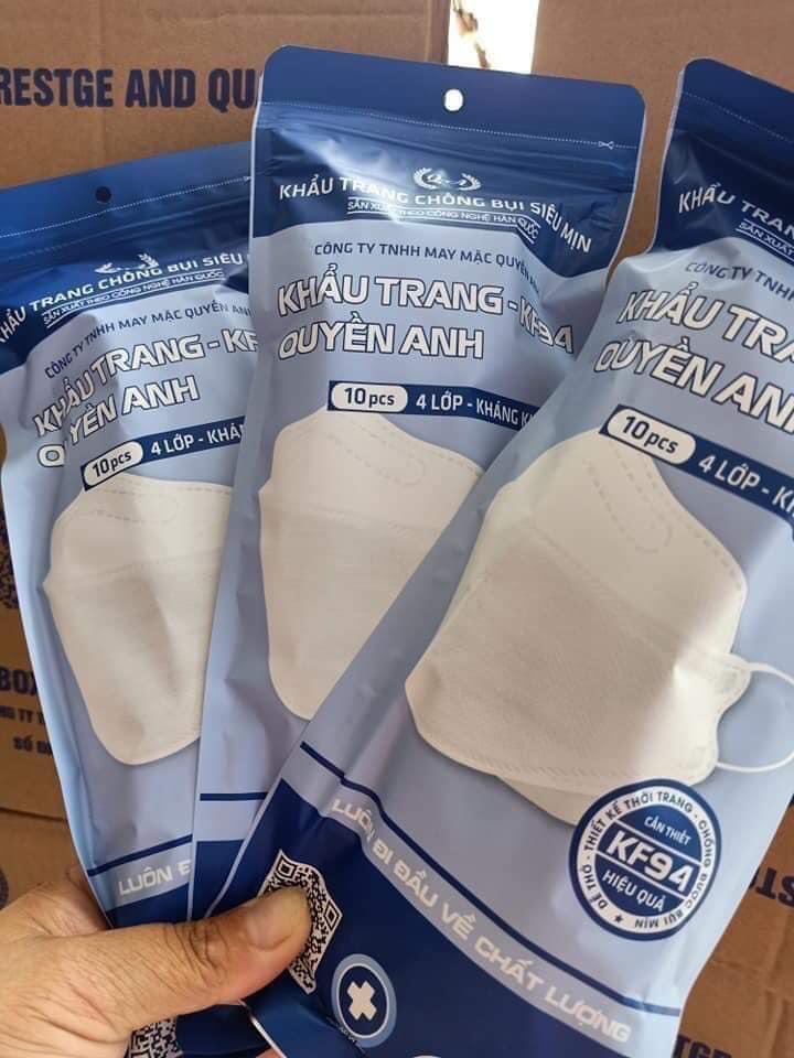 Khẩu trang y tế 4d kf94 quyền anh