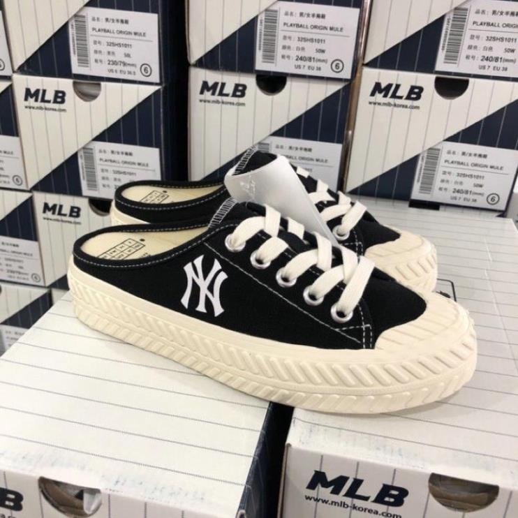 Giảm 26000 Giày lười đạp gót SỤC MLB NY đen thể thao sneaker nam nữ hot  trend  tháng 72023  BeeCost