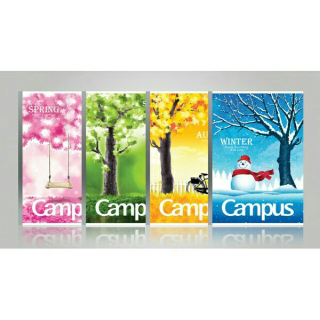 Vở campus 80trang 4 mùa - vở campus đẹp