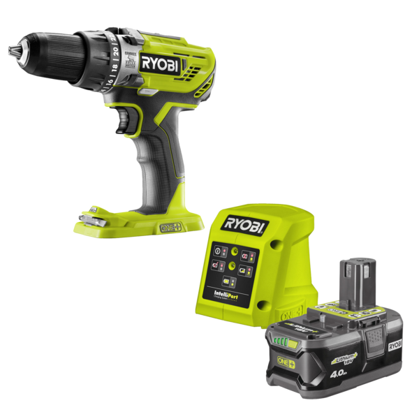 Thân máy khoan búa 18v ryobi pin 4ah r18pd3-h40g