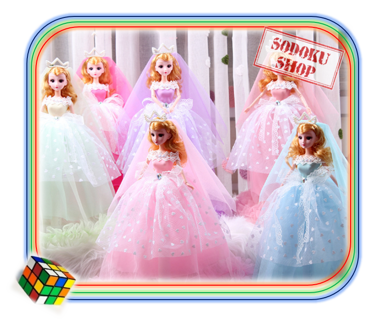 02116 búp bê đồ chơi dễ thương cho bé gái, búp bê công chúa đội vương miện , size 30cm