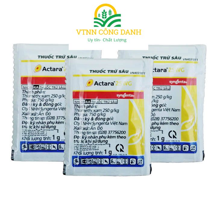 Trừ sâu - bọ kiến côn trùng Actara 1g -  3 GÓI