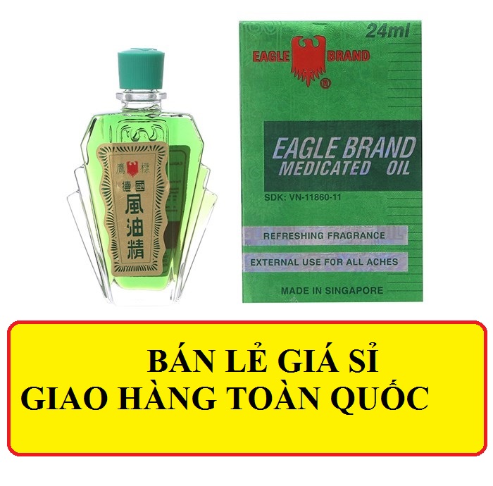 Dầu gió xanh Mỹ Eagle Brand Medicated Oil 24ml