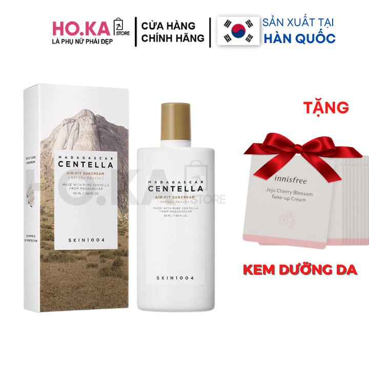 Kem Chống Nắng Centella Skin 1004 Kem Chống Nắng Cho Da Nhạy Cảm Lành Tính Chiết Xuất Rau Má SPF50+/PA++++ 50m