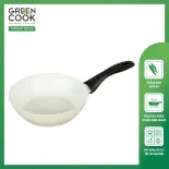 Chảo Nhôm Sâu Chống Dính Vân Đá Đáy Từ Green Cook GCP226 - Hàng Chính Hãng Green Cook