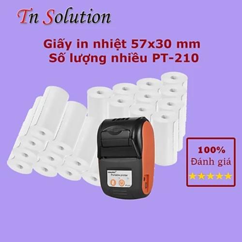 50 cuộn Giấy in nhiệt K57 dành cho máy in nhiệt bluetooth mini cầm tay
