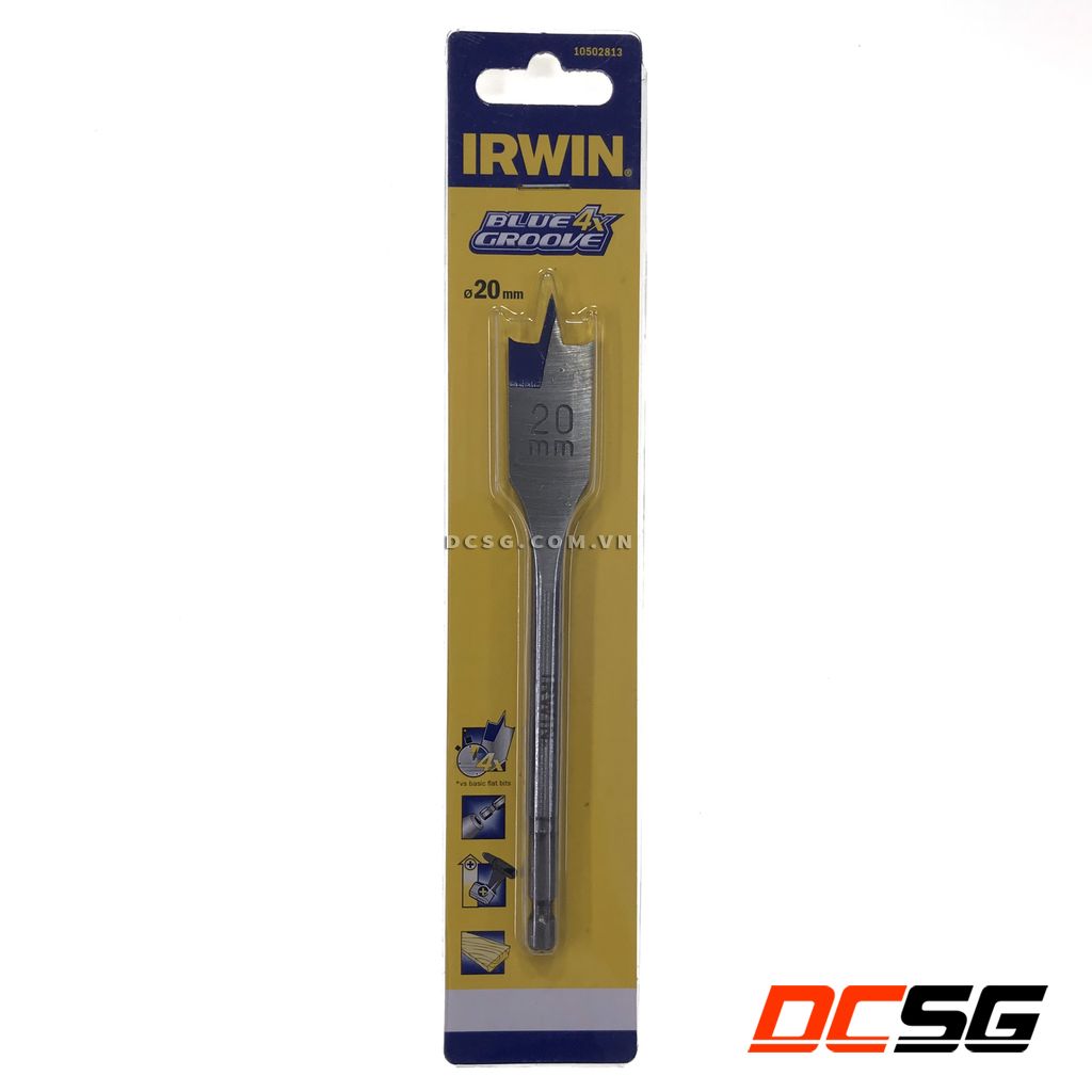 Mũi khoan gỗ đuôi cá 20mm irwin 10502813