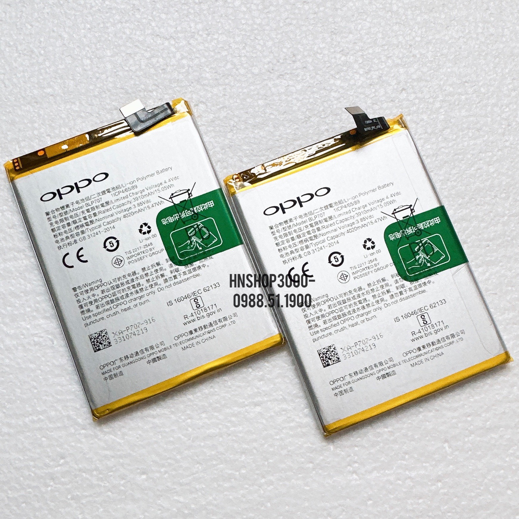 Pin oppo f11 blp707 4020mah zin chính hãng- bảo hành 6 tháng