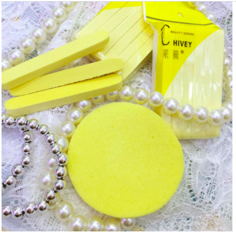 [Gói 12 miếng] Bông nở rửa mặt Chivey - Set gói 12 miếng bông nở bọt biển nhiều màu