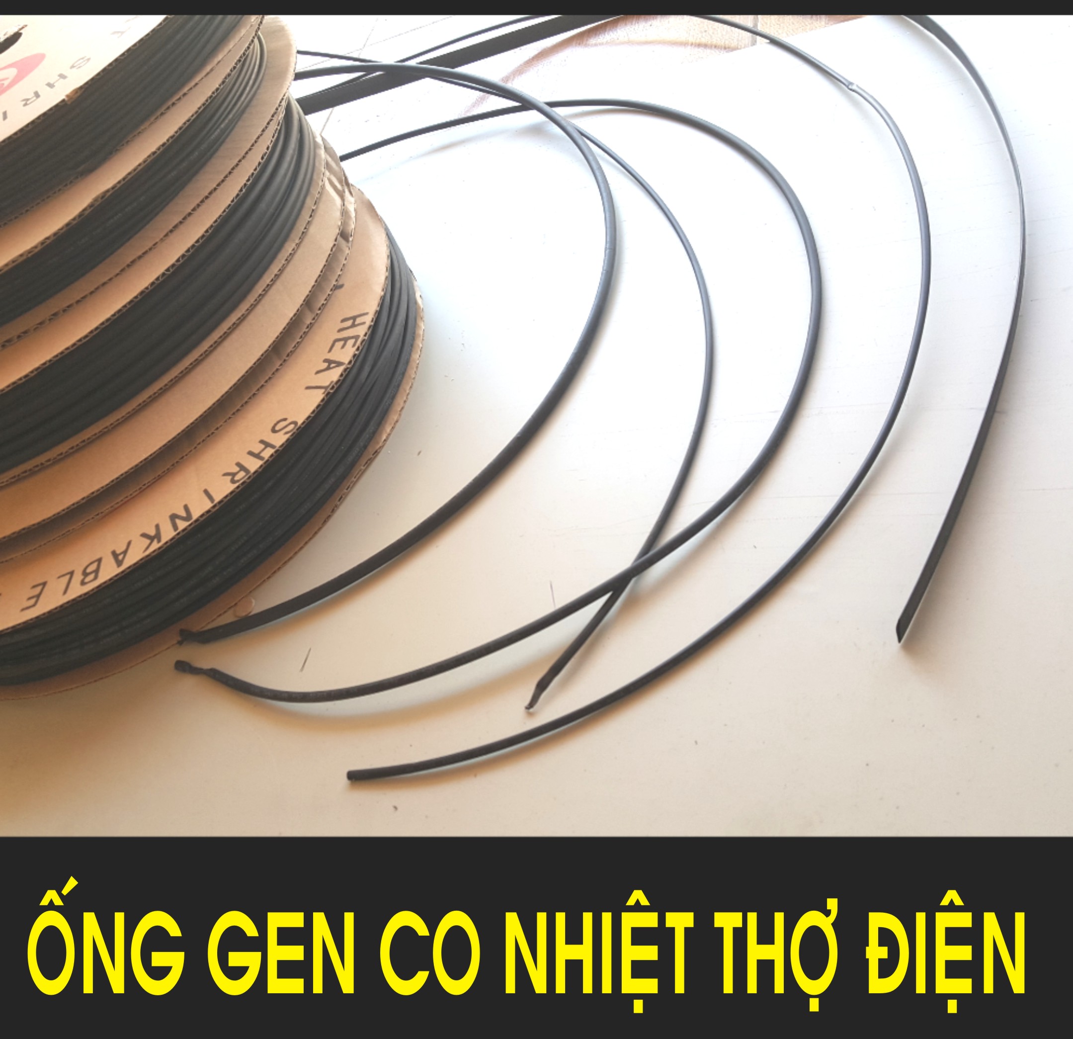 Ống gen co nhiệt. Cách điện. thợ điện, 2mm đến 8mm. cuộn dài 5 mét