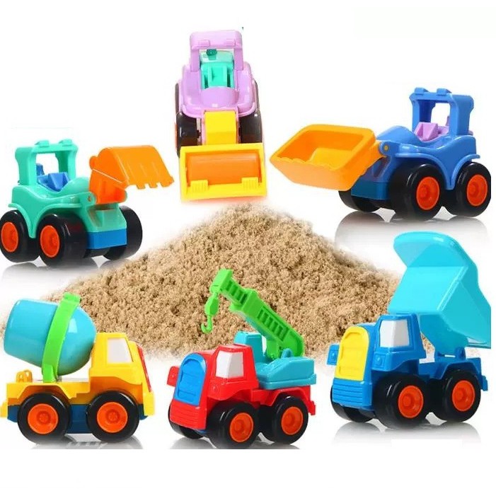 Mô Hình Xe Công Trình Xây Dựng Chạy Đà Cho Bé Kích Thước  - 1 Xe Ngẫu Nhiên