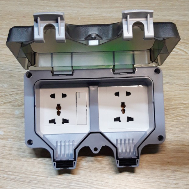 BỘ Ổ CẮM ĐIỆN CHỐNG THẤM NƯỚC IP65 GELAN