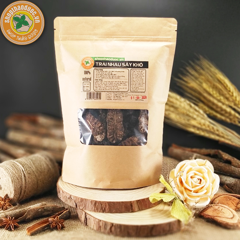 Trái nhàu khô shopthaoduoc - trái nhàu sấy khô hỗ trợ giảm đau lưng, đau xương khớp