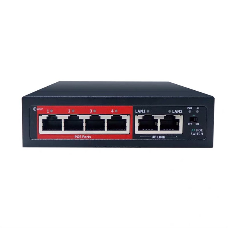 Switch poe 4 cổng -sw4g-poe 4+2 ports