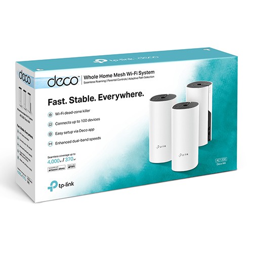 Bộ phát wifi tp-link deco m4 3-pack mesh ac1200mbps