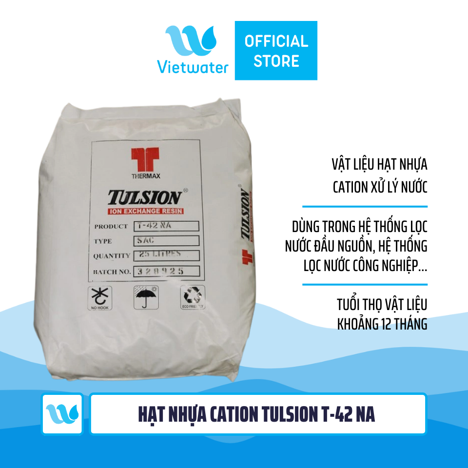 [HCM]HẠT NHỰA CATION TULSION T-42 NA – THERMAX – ẤN ĐỘ