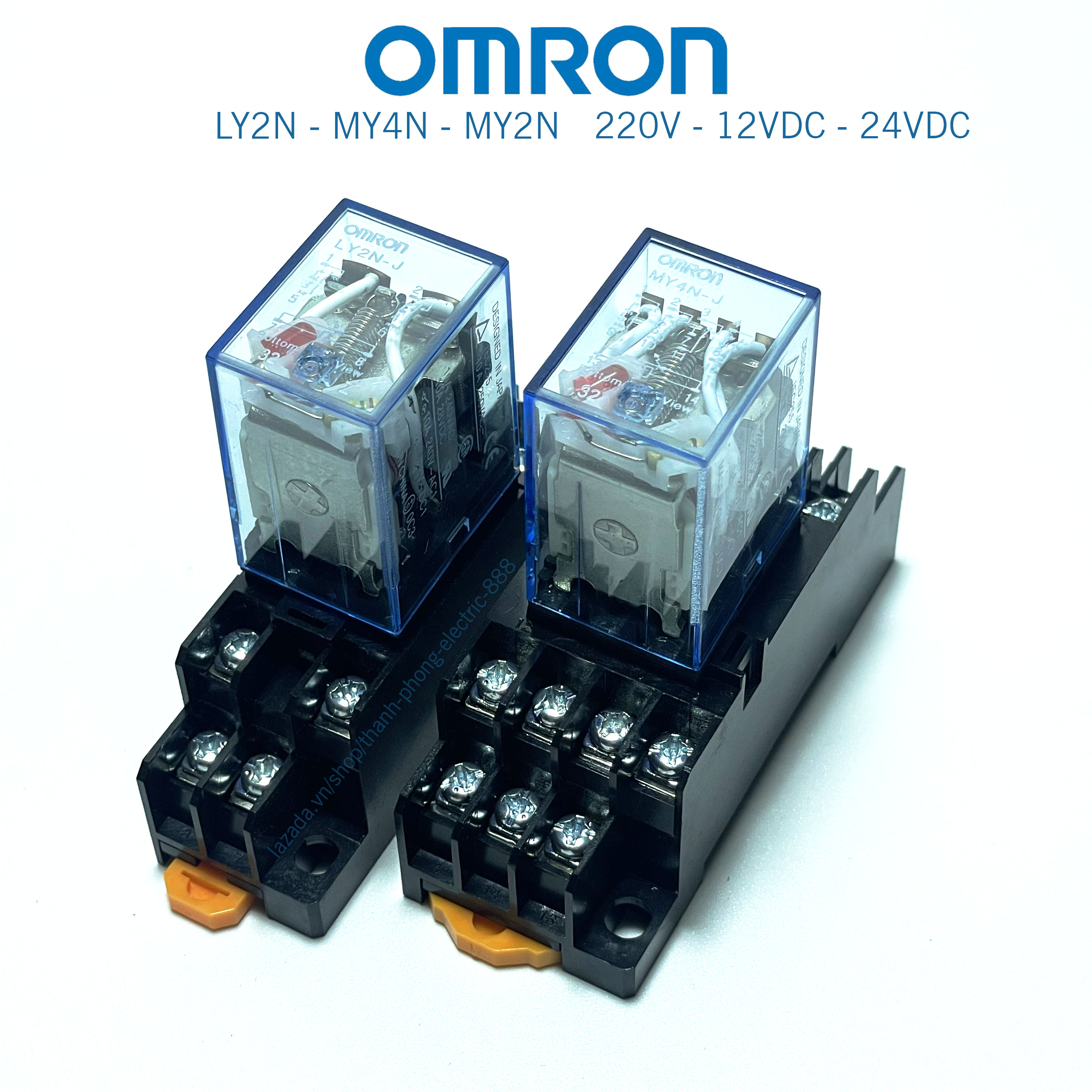 Rơ le trung gian 8 chân 14 chân relay my4n ly2n 220v 24vdc