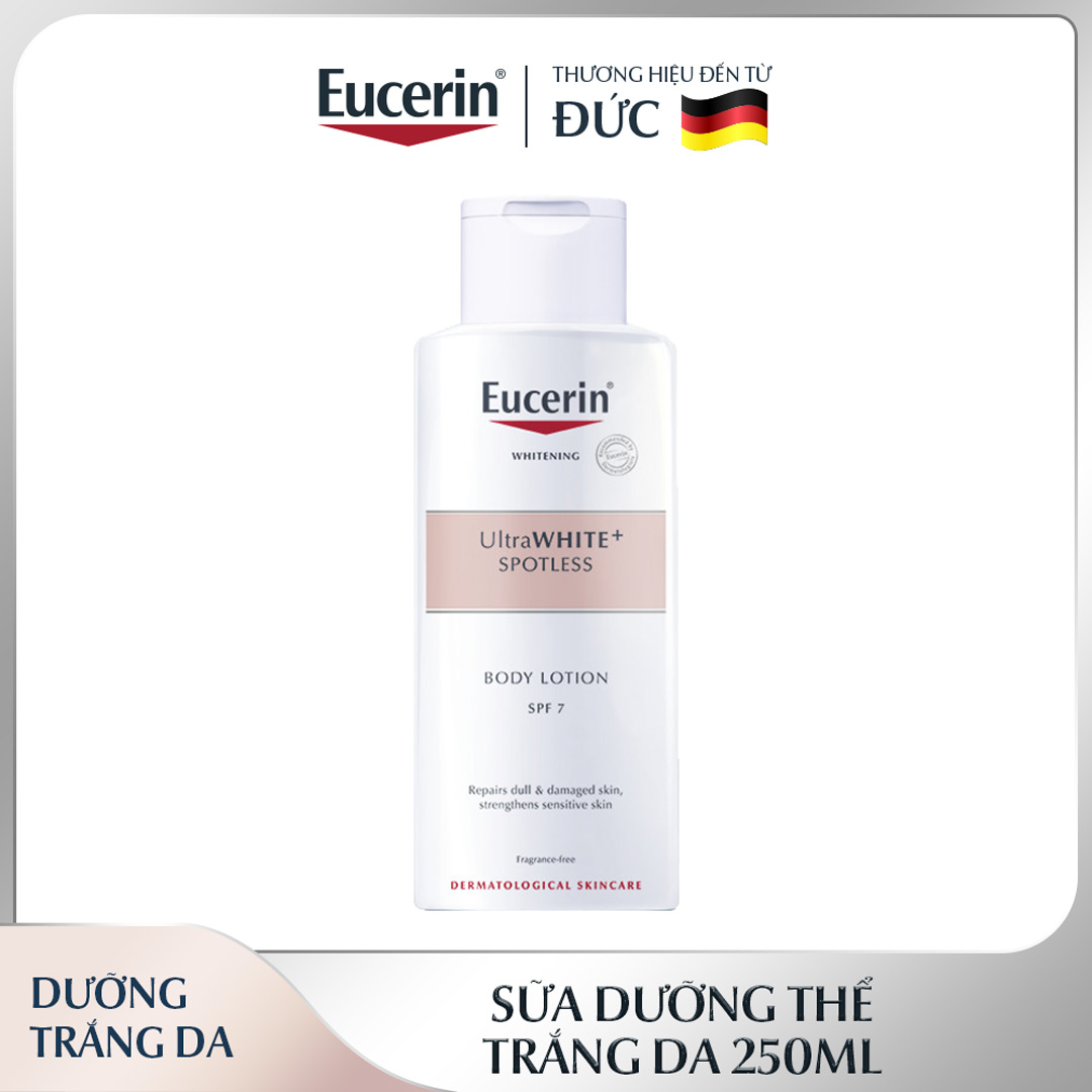Sữa dưỡng thể trắng da eucerin ultrawhite+ spotless body lotion spf7 250ml – 63044 - healthy