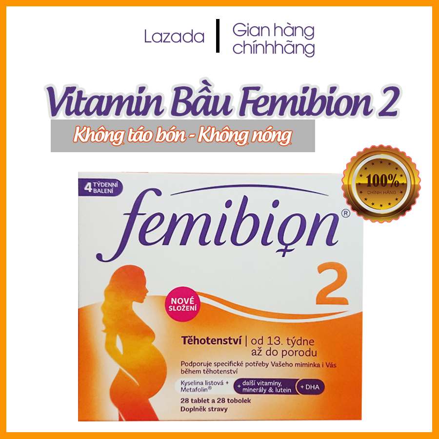 Vitamin Bầu Femibion số 2 - Xuất xứ Đức (Vitamin Tổng Hợp Hỗ Trợ Bà Bầu Femibion)