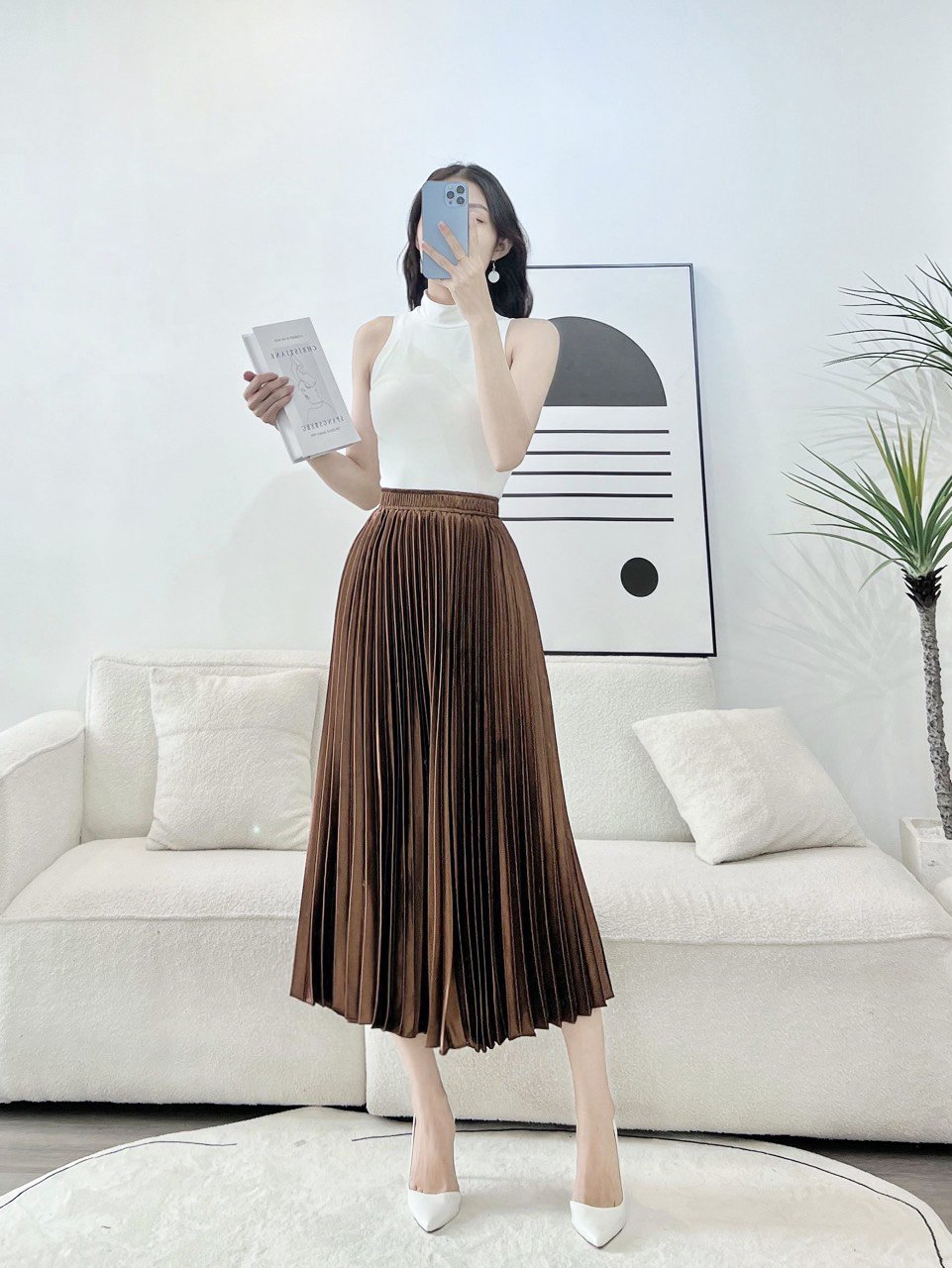 Váy dập ly ánh kim nhiều màu AfterBefore