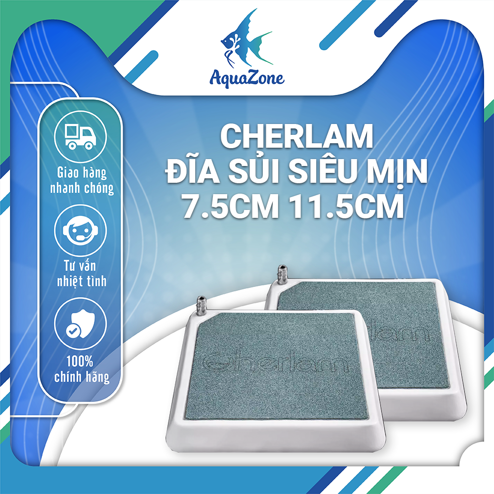 Đĩa sủi oxy Cherlam siêu mịn, cung cấp oxy cho bể cá 2 size 7.5cm 11.5cm