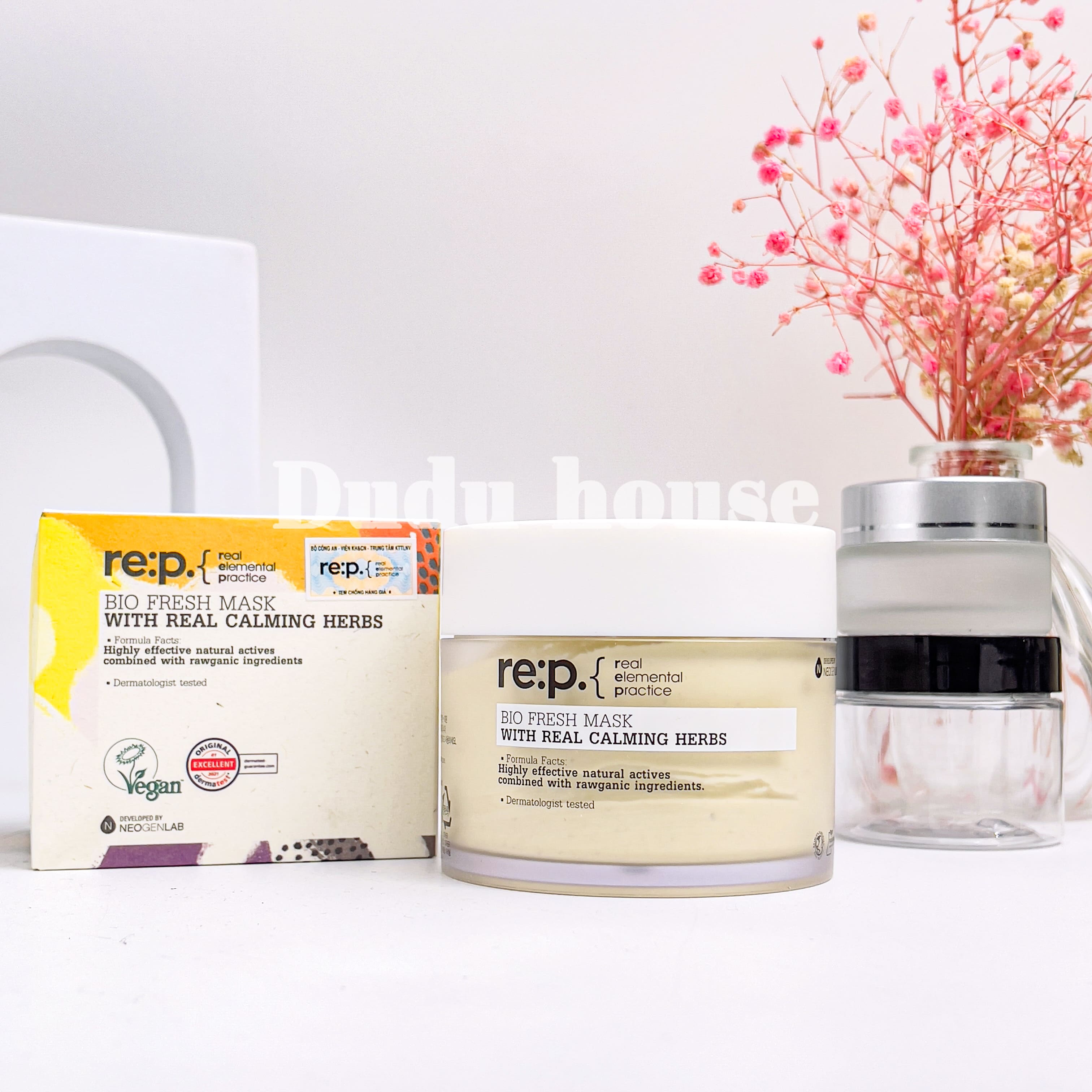 Mặt nạ đất sét hoa cúc re:p bio fresh mask with real calming herbs 130g
