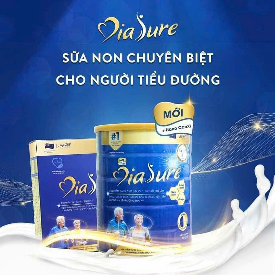 [CHÍNH HÃNG] Sữa DiaSure 850g - Dinh dưỡng dành cho người tiểu đường