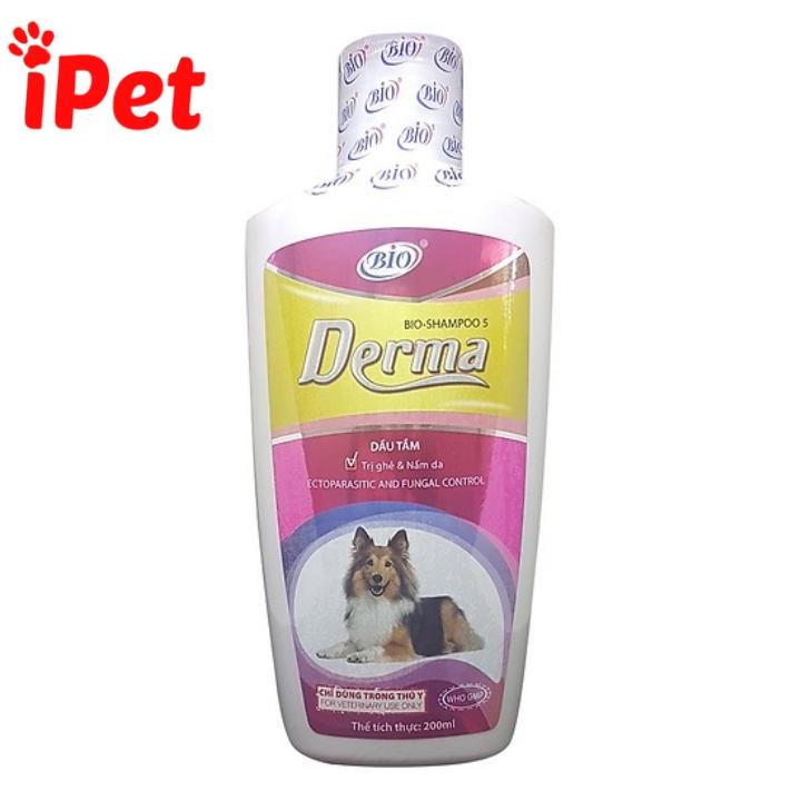 Sữa Tắm Dưỡng Da Phòng Ngừa Ghẻ Nấm Cho Chó Mèo Bio Derma 200ml - iPet Shop