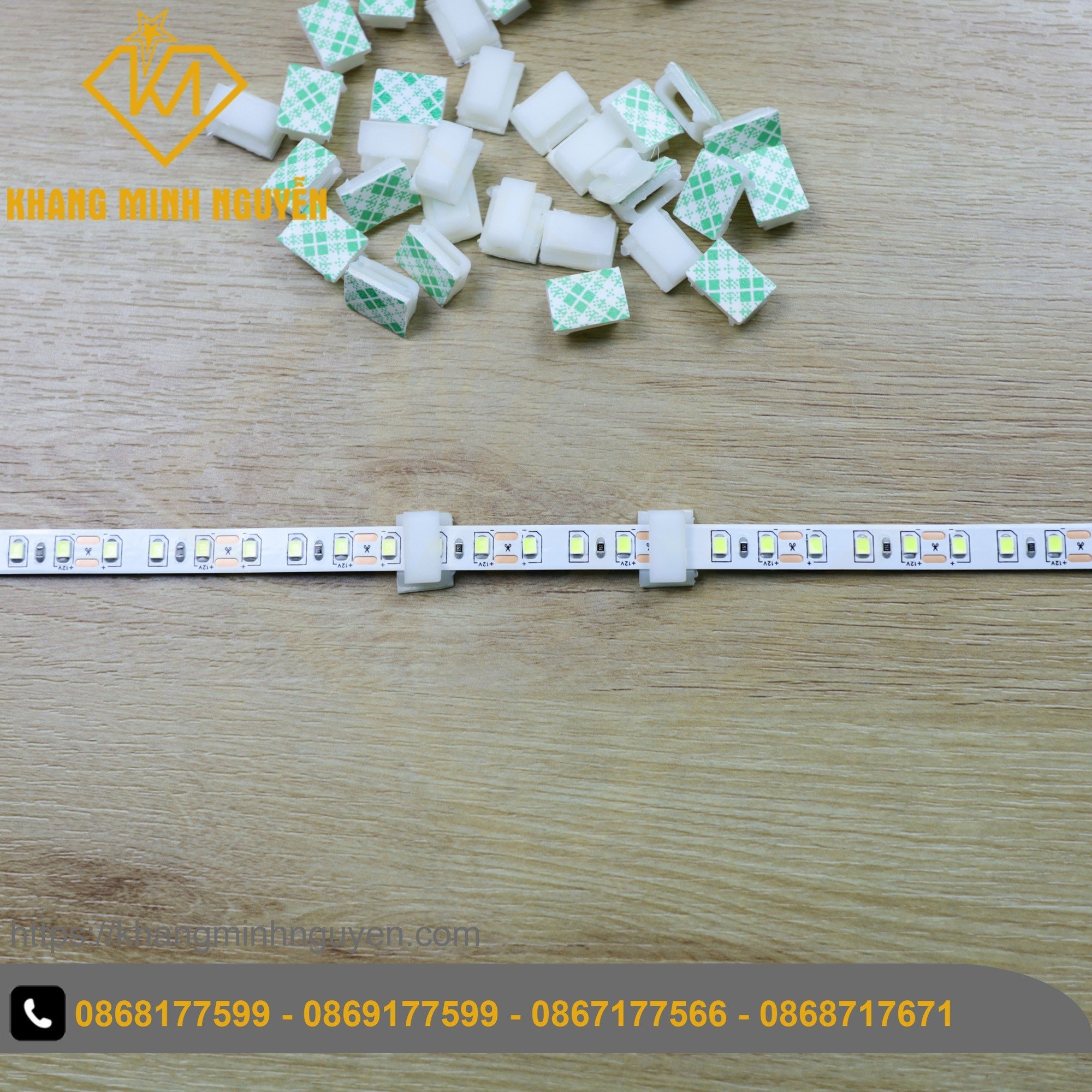 - Kẹp cố định cho led dây 8mm và dây điện, cố định dây điện bàn làm việc