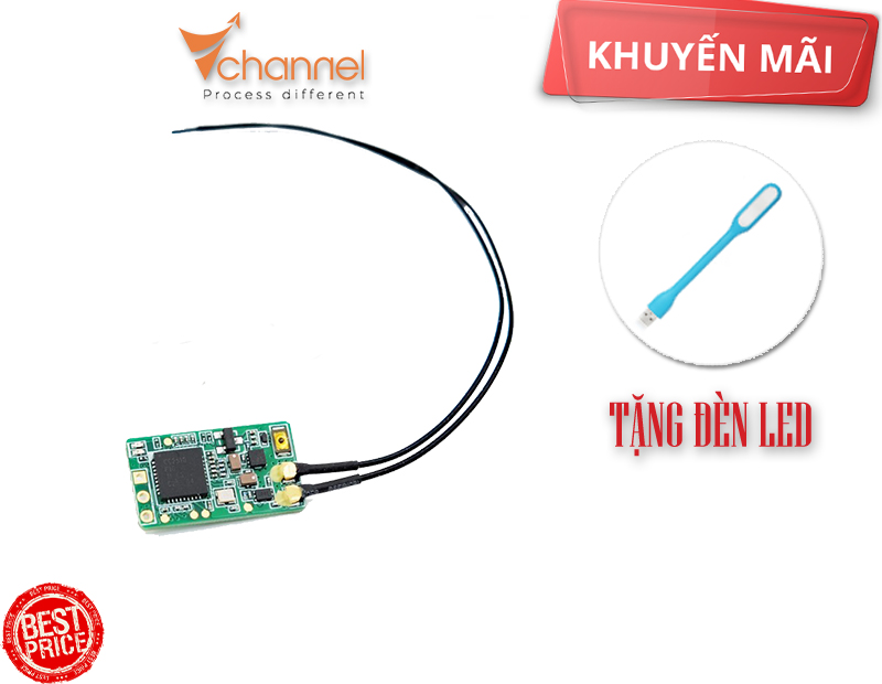 Bộ nhận tín hiệu điền khiển Frsky XM+ Frsky D16 Radio * Tặng 1 đèn LED, giá tại kho RẺ-NHẤT Việt Nam*