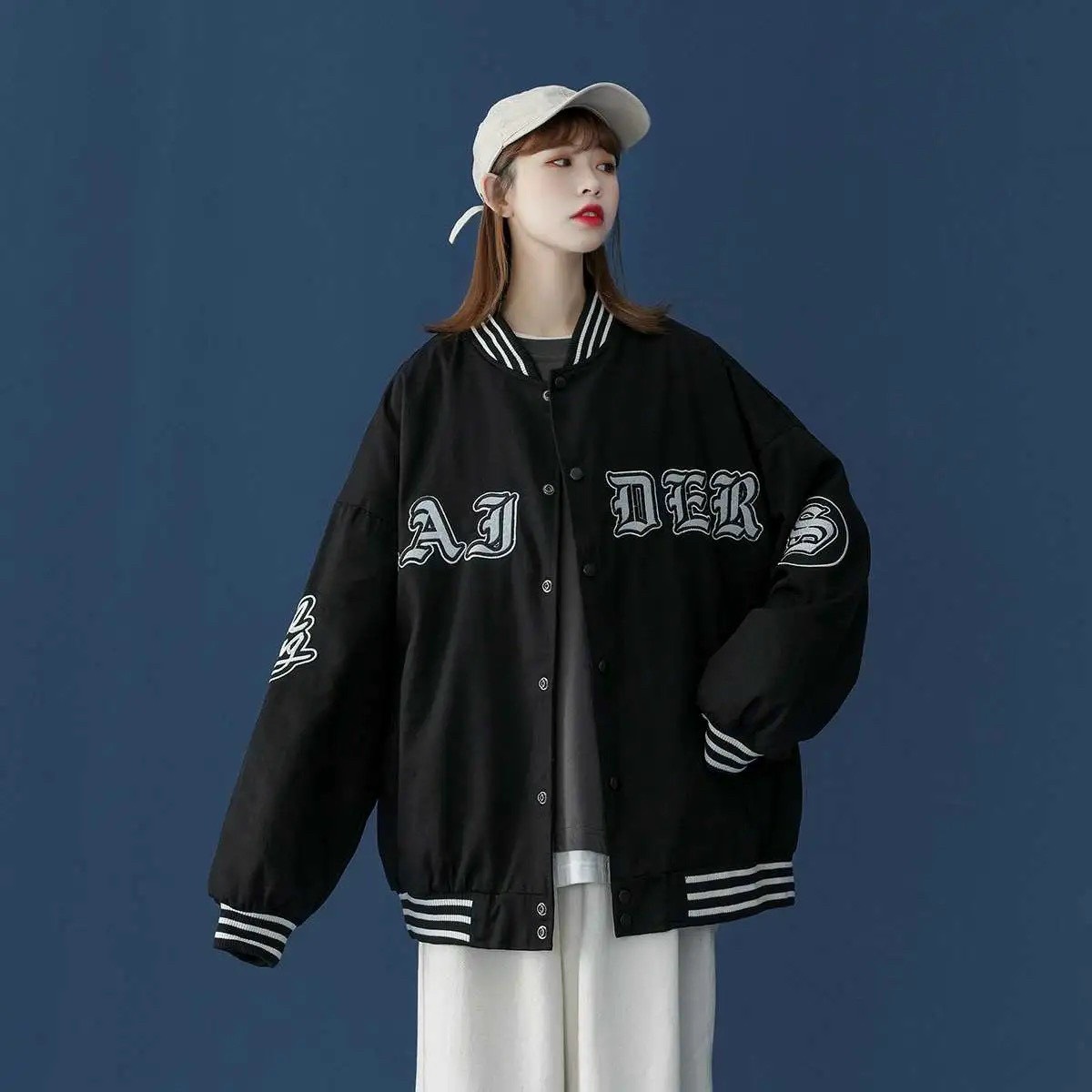 Áo khoác bomber nam nữ ajder chất dù năng động cao cấp kn006