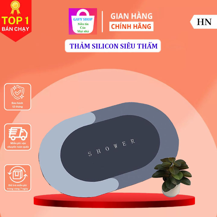 Thảm lau chân silicon, thảm chùi chân , thảm lót sàn nhà, thảm lau chân siêu thấm nước - Thảm Phòng Tắm Chùi Chân,Thảm Nhà Vệ Sinh, Nhà Bếp Cao CấpThảm chân hút nước chống trơn trượt