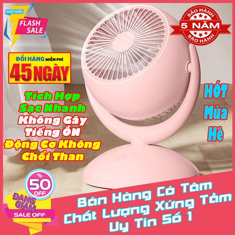 Quạt điện mini, Quạt điều hòa, Quạt tuần hoàn không khí, Quạt lưu thông không khí, Quạt sạc điện pin khỏe 4 chế độ gió gió xa 8m an toàn với trẻ nhỏ