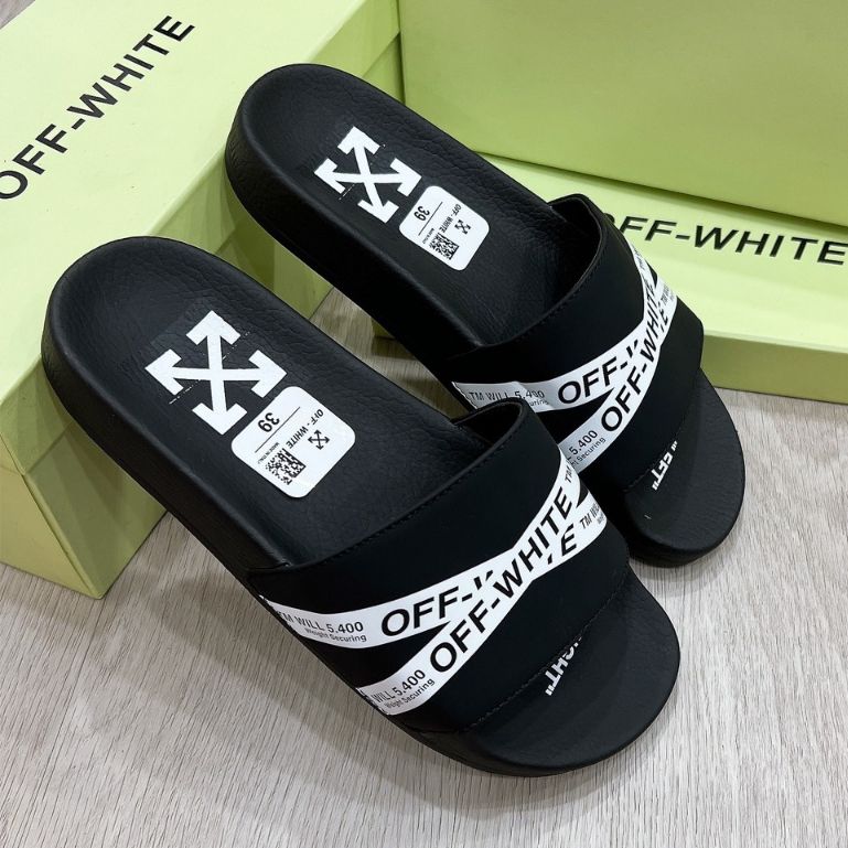 Dép quai ngang off white chữ chéo mẫu mới nhất - dép lê nam off white cực đẹp
