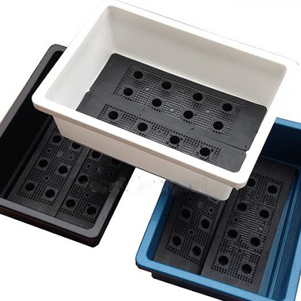 Combo 5 khay trồng rau sân thượng - khay nuôi cá - khay trồng thủy canh + tặng vĩ lot