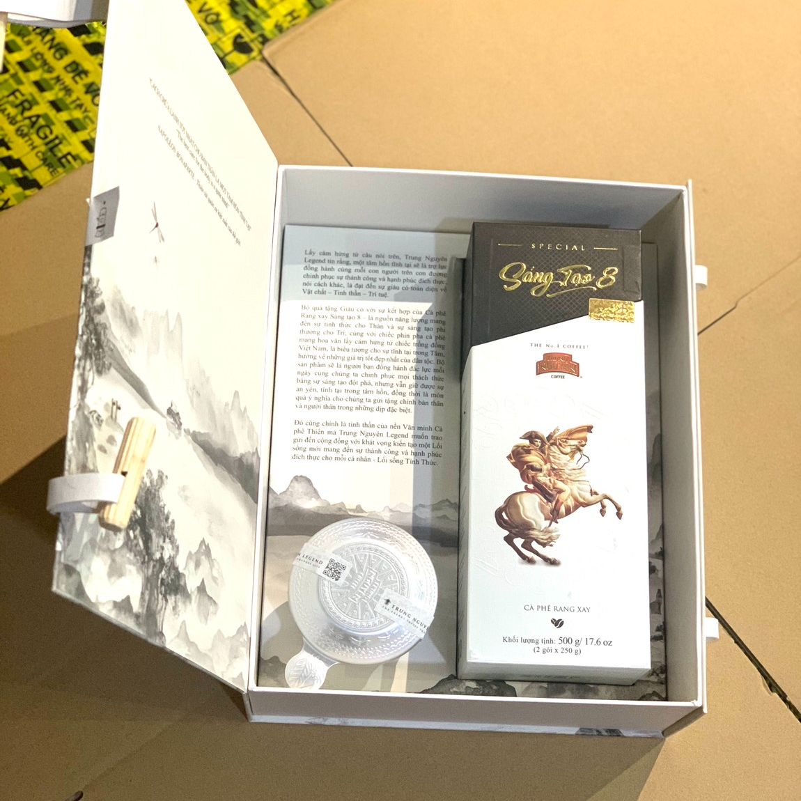 Hộp quà tặng giàu có - trung nguyên legend - hộp quà sáng tạo 8