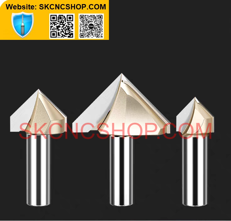 Mũi dao phay vát cạnh 45 độ v90 - sk cnc shop