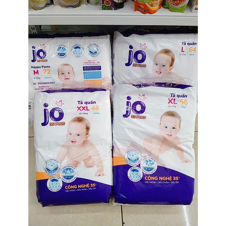 BỈM QUẦN JO 3S cỡ M72 cắt tem