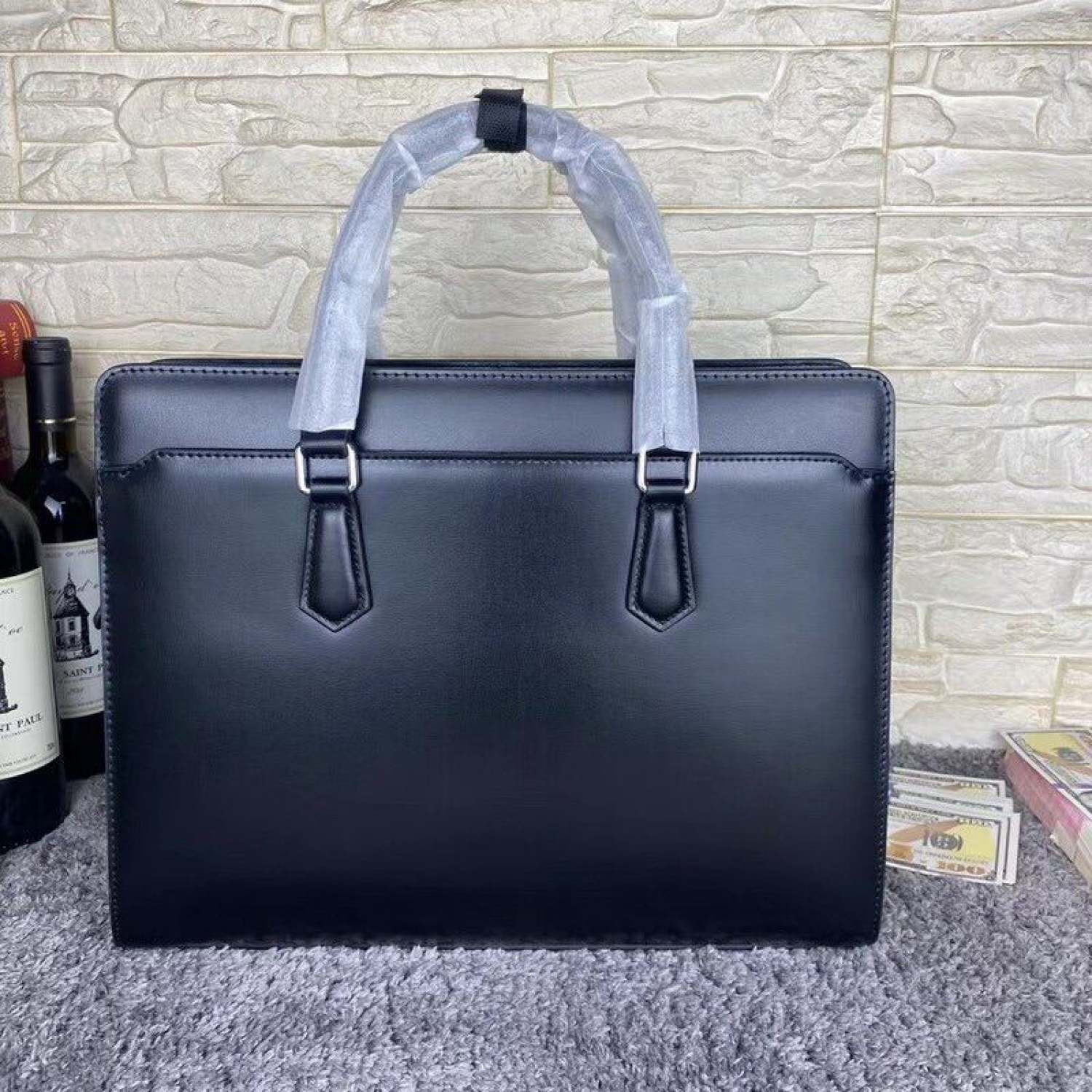 Túi xách da công sở.cặp da thật,da bò bailid polo 6859