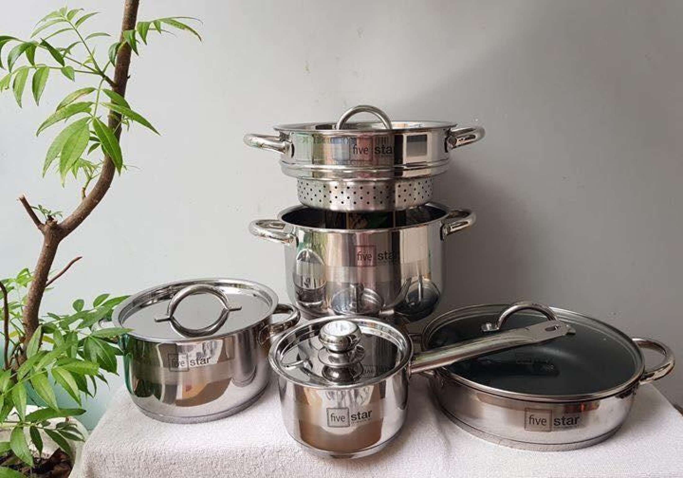 Bộ 5 nồi inox fivestar new