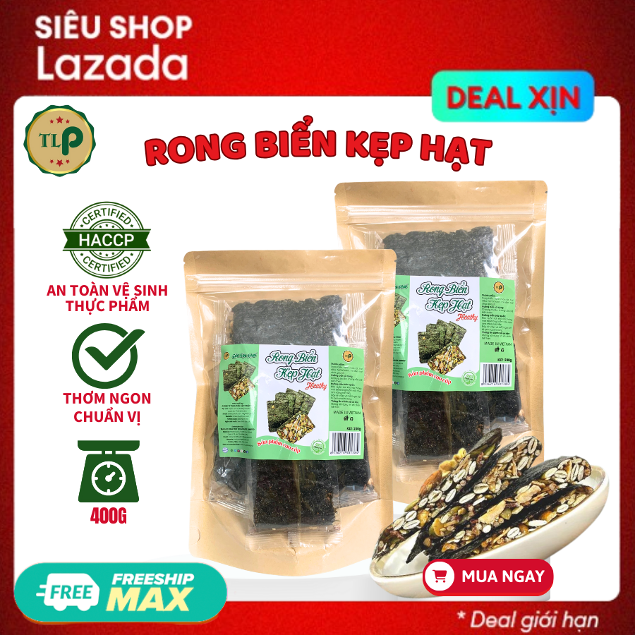 RONG BIỂN KẸP HẠT TÂN LỘC PHÁT COMBO 2 BỊCH - MỖI BỊCH 200G
