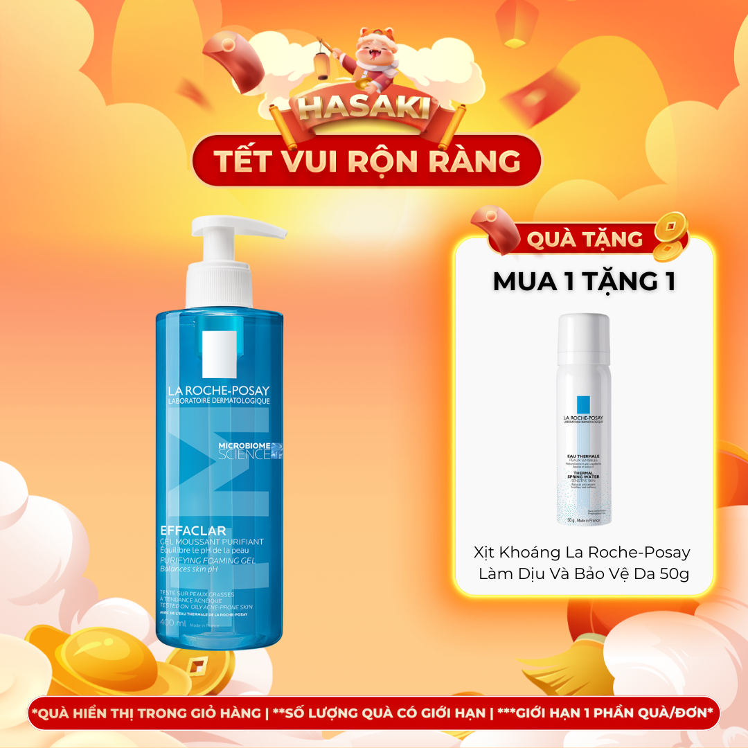 [MUA LÀ CÓ QUÀ] Gel Rửa Mặt La Roche-Posay Dành Cho Da Dầu, Nhạy Cảm 50ml, 200ml, 400ml, 2x50m La Roche Posay Hasaki Sản phẩm chính hãng