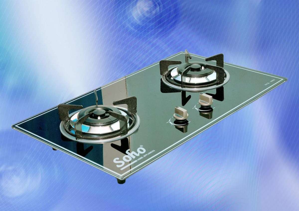 Bếp gas âm mặt kính cường lực 02 lò Soho -9900 ,đầu đốt bằng đồng thau nguyên khối, Bảo hành chính hãng lên đến 24 tháng