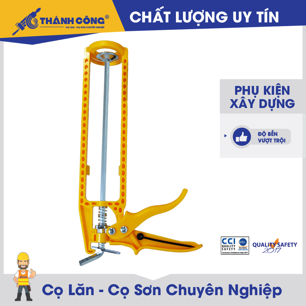 Cần đẩy keo Silicon dụng cụ bắn keo dùng cho keo silicon nhẹ có độ bền cao làm bằng nhựa cao cấp và sắt ống lục giác không cong vẹo