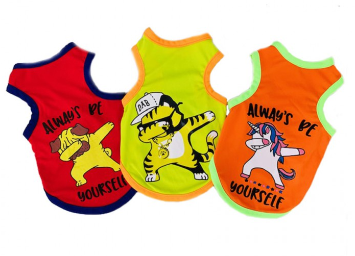 ÁO CHÓ MÈO THÚ CƯNG BA LỖ HIP HOP CHẤT DÀY DẶN KHÔNG PHAI XÙ NHĂN ĐỦ SIZE