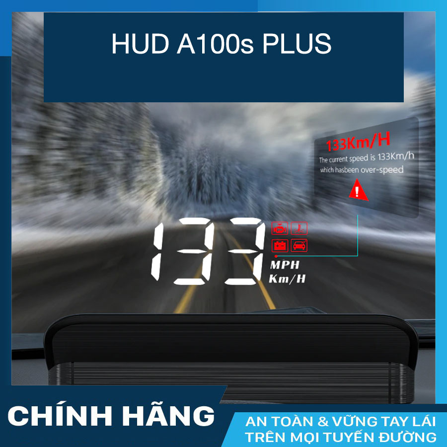BỘ HIỂN THỊ TỐC ĐỘ HUD A100s Plus dành cho xe hơi New 2024